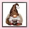 (Stamped/Counted) Coffee Gnome - 11CT Cross Stitch 40*40cm/15.75*15.75in