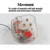 Retro Flip Down Clock, Moving Gear Wall Clock, 3D Movements, Desk Clock, Office Shelf Clock Home Decorative Alarm