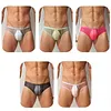 Men's Ultra-Thin Transparent Low-Waist Sexy U-Convex Briefs
