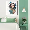 Little Girl Wearing Glasses-Paint by Numbers Acrylic Painting 40*50CM