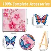Pre-Framed DIY 3D Flapping Butterfly Diamond Painting Art Craft Kit Living Room Decor(20x20cm)