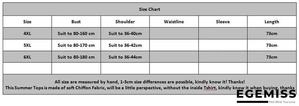 6XL Plus Size Women Chiffon Blouse Shirt Batwing Sleeve Tops Blouses | EGEMISS