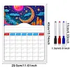 DIY Special Shaped Colorful Pattern 5D DIY Diamond Art Monthly Planner Kits