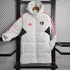 2024/2025 S&atilde;o Paulo White-Red Edge Soccer Long Cotton jacket 1:1 Thai Quality