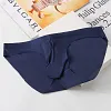 Men's Pouch Trunks Ice Silk Enhance Underwear Briefs Low-Rise Ultra-Thin Bulge Pouch Sport Underpants