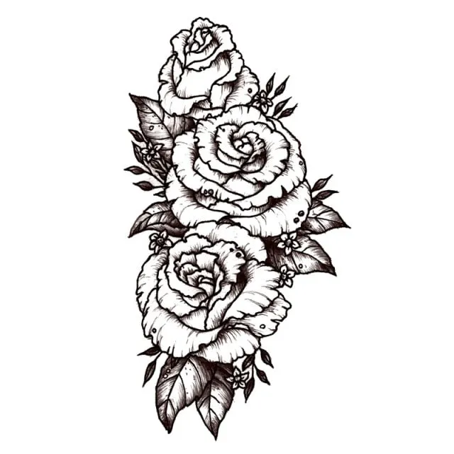 Waterproof Temporary Tattoo Stickers Butterfly Tiger Feather  Design Tattoo Children Black Body Art Fake Tattoos for Men Women
