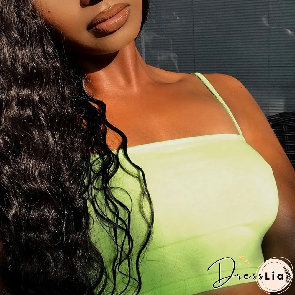 Summer Women Ladies Sleeveless Short Crop Top Thin See Through Sexy Camisole Off Shoulder Halter Top Bed Sports Casual Clothing