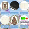 (US Local)Christmas Tree Special Shaped Diamond Painting Journal Notebook for Adults