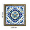 Mandala DIY Special Shape Double sided Print Clear Diamond Art Kit Wooden Framed Diamond Painting Kit(22x22cm)