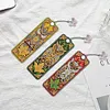DIY 3Pcs Flowers-Diamond Painting Bookmark