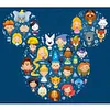 Cartoon - 11CT Counted Cross Stitch - 40*45cm - Disney