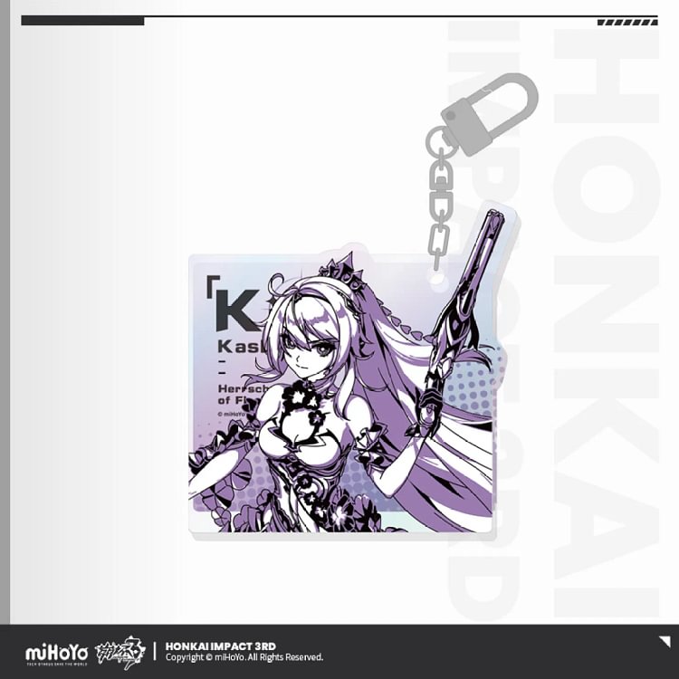 Honkai 3d Characters Keychains [Original Honkai Official Merchandise]