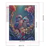 A Pair Of Colorful Love Birds - Round Drill Diamond Painting - 45*60CM (Big Size Partial AB Drill)