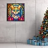 【Limited Stock Sale】Serious Pussy Glass Painting-Paint by Numbers Acrylic Painting 40*40CM