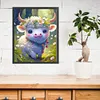 >SALE<Full Embroidery Eco-cotton Thread 11CT Printed Zodiac Ox Cross Stitch 40x50cm