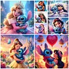 (Multi-Style) Princess And Stitch Disney-11CT Stamped Cross Stitch 40*40cm
