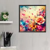 >SALE<5D DIY Full Round Drill Diamond Painting 3D Rose Kit Home Decoration 30x30cm