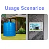 Ultrasonic Water Tank Liquid Level Meter with Temperature Sensor Time Display