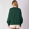 Women's 3D Christmas Bow Decoration Long Sleeve Pullover Sweatshirt Top  