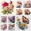 (Multi-Style) Flowers-11CT Stamped Cross Stitch 40*40cm/15.75*15.75in