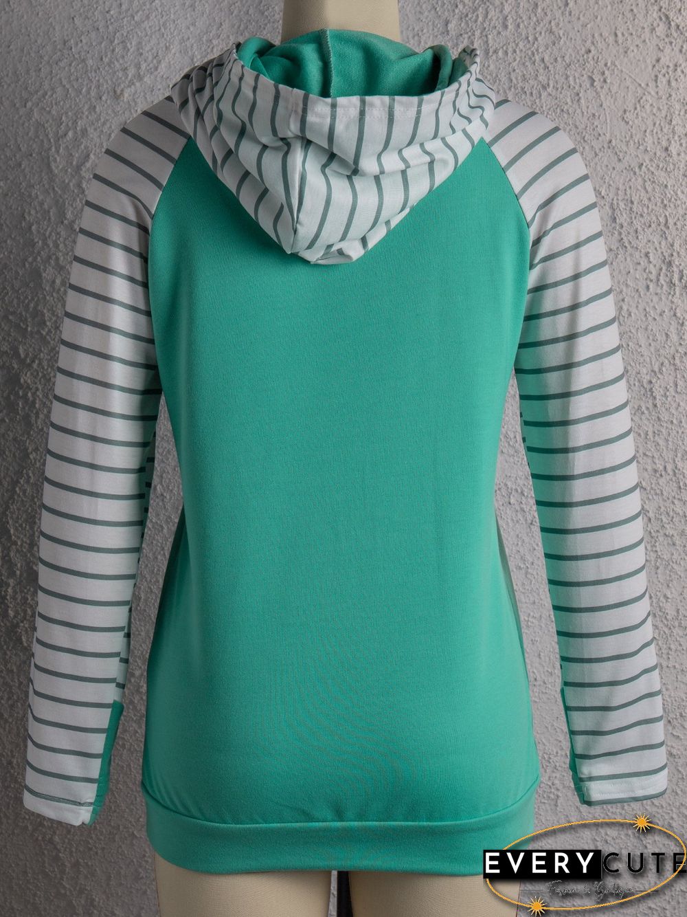 Casual Cotton-Blend Simple Shift Hoodie Sweatshirts