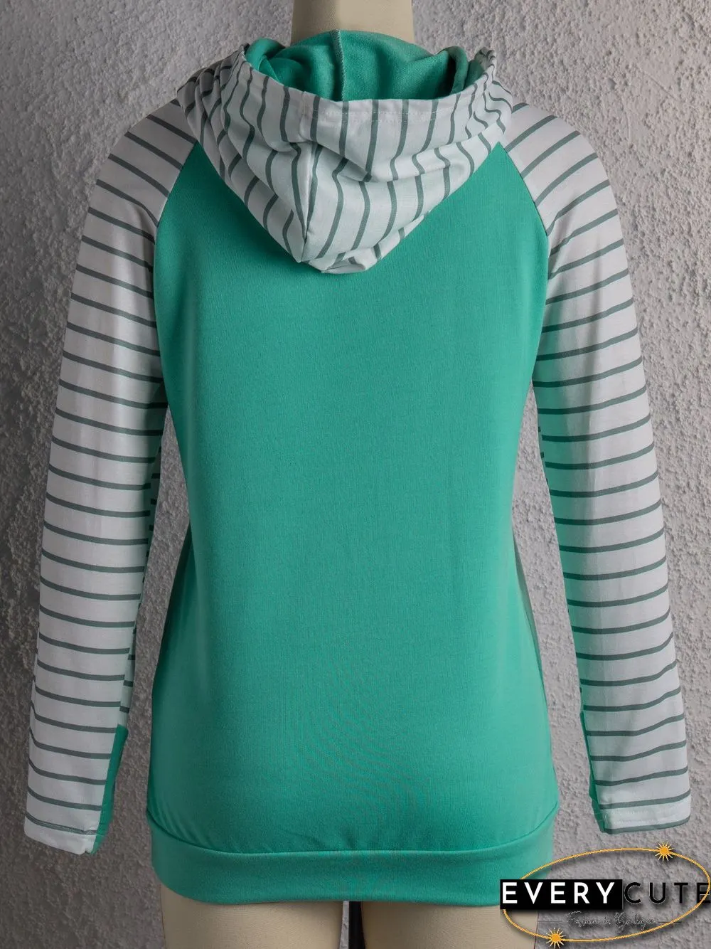 Casual Cotton-Blend Simple Shift Hoodie Sweatshirts