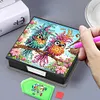 Abstract Birds PU Diamond Painting Notecard Box 5D DIY Diamond Art Note Box