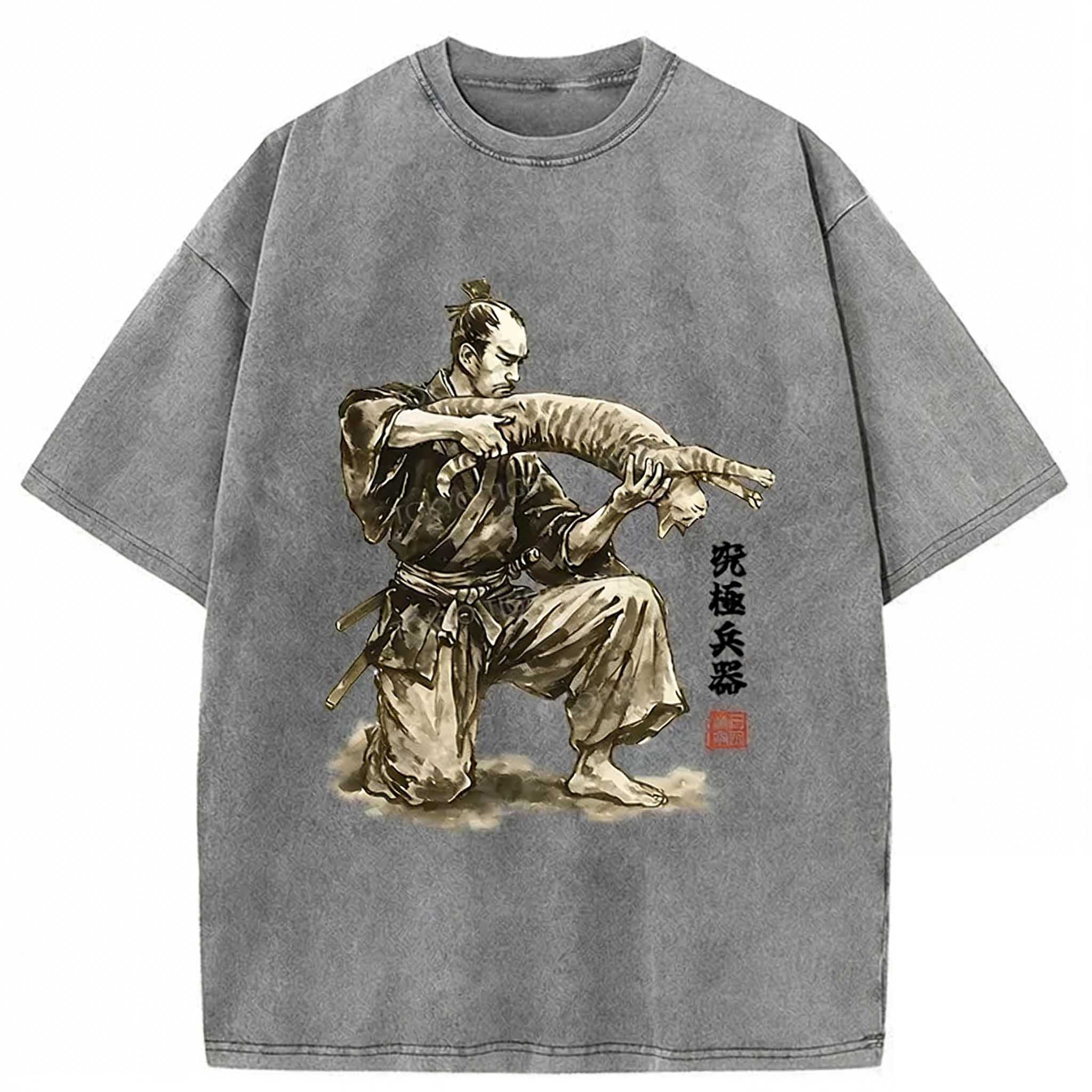 Ultimate Weapon Funny Washed T-shirt elevenforest