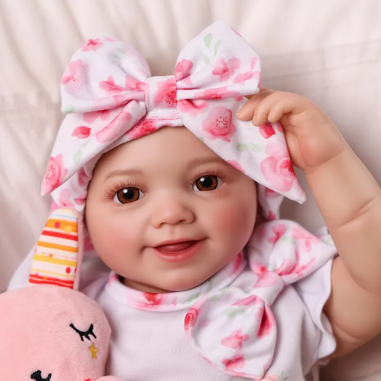 Babeside Smiling Reborn Baby Sunny&nbsp;17'' Little Infant Girl Love Around Mom&lsquo;s Side