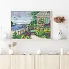 Waterfront Villa-14CT Stamped Cross Stitch 38*27cm/14.96*10.63in