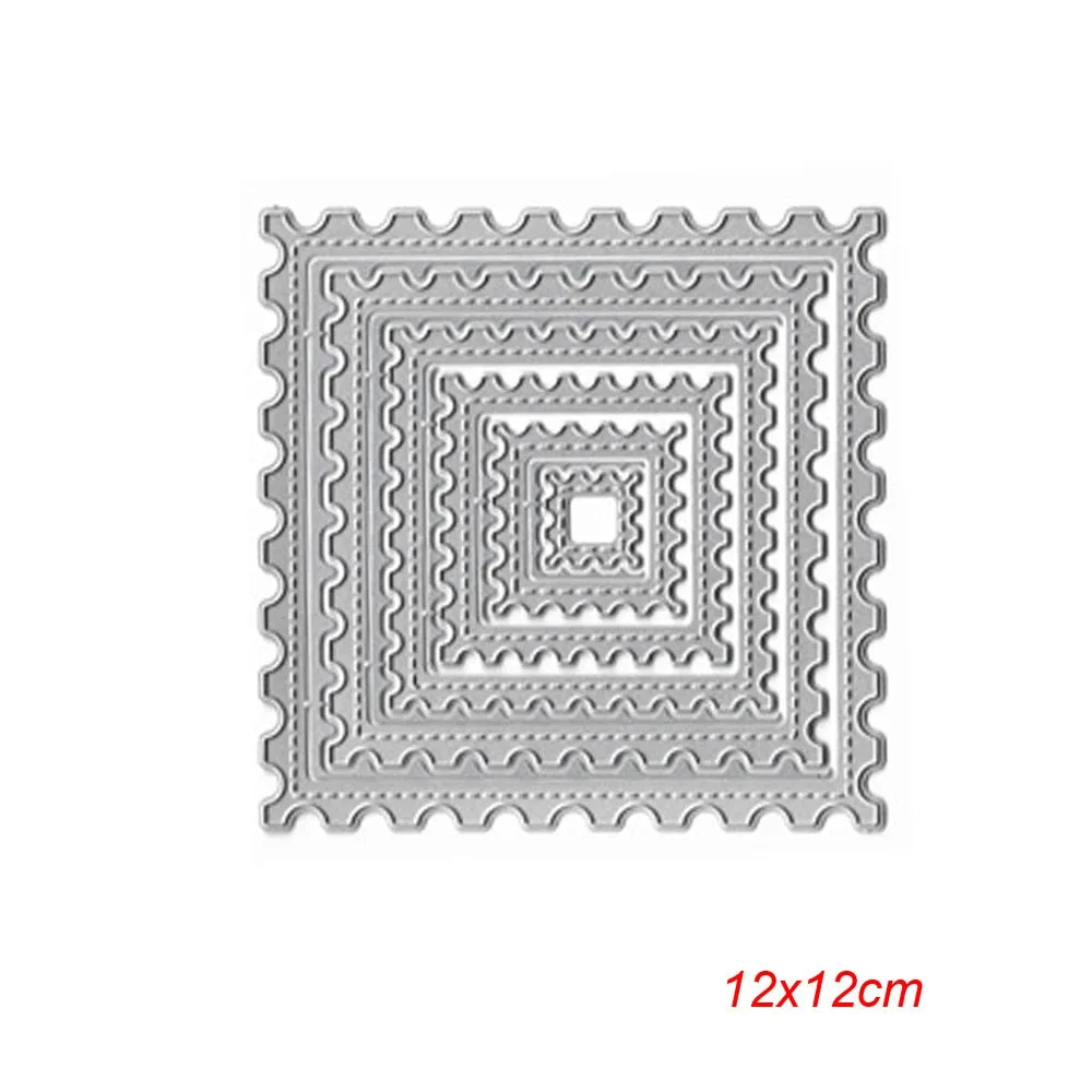 Metal Cutting Dies Curves Border Frames Square DIY Scrapbooking Card Album Making Embossing Punch Craft Diecuts New 2019