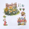 >SALE<Acrylic Fence Bench Desktop Diamond Painting Art Kits for Home Office Decor