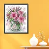 Rose And Lavender-14CT Stamped Cross Stitch 29*35cm/11.42*13.78in