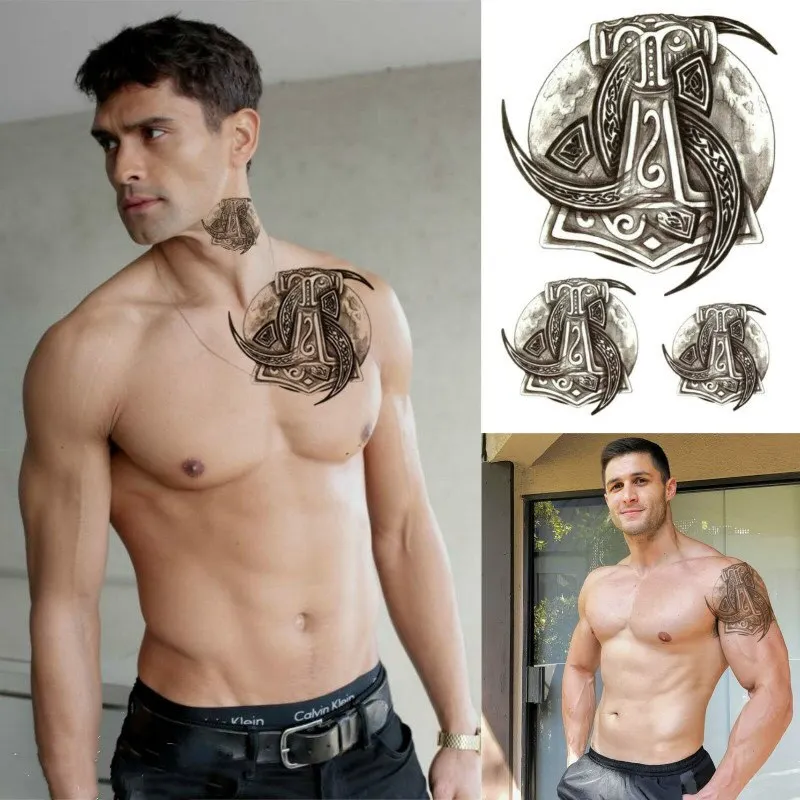 Compass Temporary Tattoo - Wind Rose Compass Rose Waterproof Mens Womens Kids