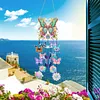 DIY Diamond Painting Double Sided 3D Wind Chime Flower Butterfly Pendant Hanging Kits