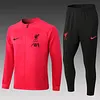 2022/2023 Liverpool Long Zipped Jacket Pink Jersey 1:1 Thai Quality Set love fball