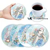 (US Local)[Upgrade]4Pcs Acrylic Special Shape Turtle DIY Waterproof Diamond Painting Coaster