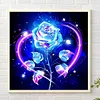 Blue Rose-Paint by Numbers Acrylic Painting 20*20cm