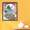 >SALE<Embroidery Cotton Thread 14CT Print Castle Guardian Cross Stitch Kit 40x49cm