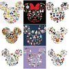 11CT Cartoon Mickey mouse head Character - Stamped Cross Stitch 46*51cm/18.11*20.08in Mickey Avatar