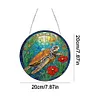 >SALE<Sea Turtle 2D Flat DIY Diamond Art Pendant Window Hanging Art for Home Decor