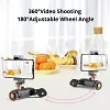 Electric Slide Rail Intelligent Wireless Remote Control SLR Mobile Phone Holder Camera Car Straight Curve Shooting Photography Car With Wireless Remote Control, USB Charging, Adjustable Speed, Suitable For All SLR Cameras And Home DV Cameras