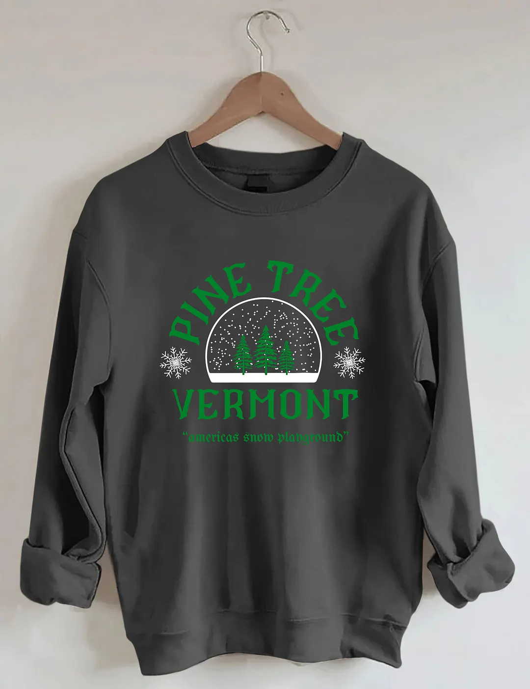 Pine Tree Vermont Christmas Sweatshirt