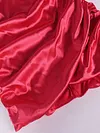 Off-The-Shoulder V-Neck Long Sleeve Ruffled Backless Sexy Mini Dress