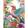 Fleur Colibri-Sp&eacute;cial Forme Diamant Peinture-30 * 40CM