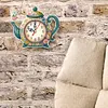 2Pcs Diamond Painting Ornament with Clock Function Hanging Clock Art Craft Decor