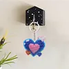 Heart DIY Beads Needlework Keychain Craft Mosaic Beads Embroidery Keyrings Art