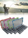 Fishing Tackle Box Fishing Lure Bait Organizer Box Waterproof for Fishing Lovers