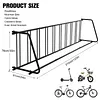 [US Local Warehouse] Commercial Grid Bike Rack Dual Sided Bike Storage Stand 10 Holders for Garage