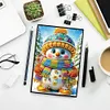 (US Local)50-Page A5 Snowman Diamond Painting Notebook for Adult Holiday Birthday Gift